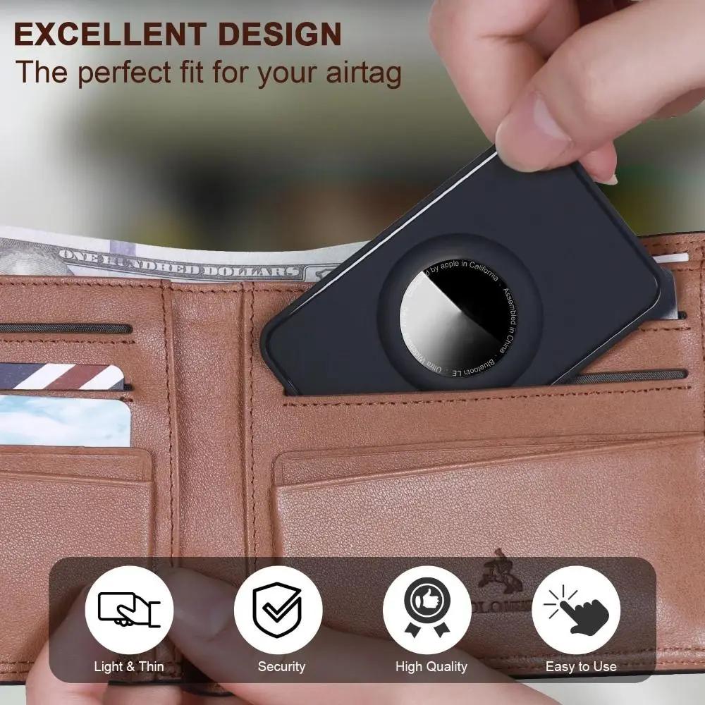 High Quality Ultra-Thin Wallet Case All-Around Multifunctional Locator Sleeve Soft Card Holder for Airtag Keys