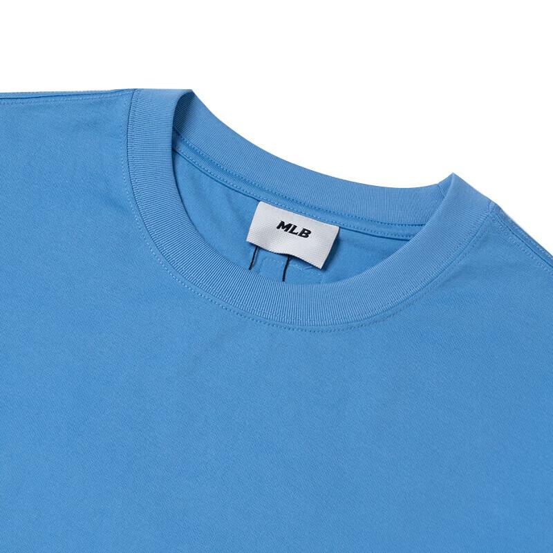 New MLB SS24 T Shirt Unisex Hemp Blue 3ATSM0443-07BLM