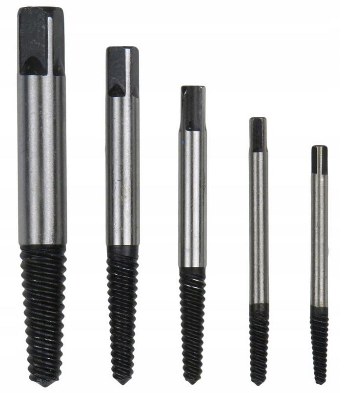 EXTRACTORS FOR BROKEN SCREW 5 PCS 3-18MM