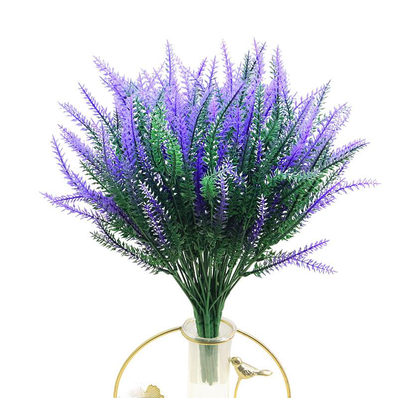 Lavender Flower Artificial Bouquet For Home Decor And Wedding Arrangements