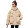 Cotton Clothes Women's Short Models New Winter Thickened Warm Loose Bread Clothes Hooded Cotton-padded Jacket