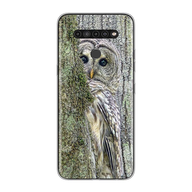 Camouflage Owl Animal For LG V60 V50S V50 G8X G8S G8 G7 ThinQ 5G K61 K51S K41S K30 K20 Q60 Q9 Soft Phone Case