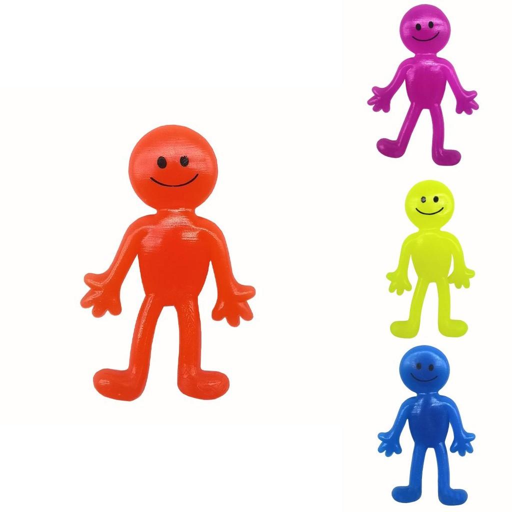 Colorful Tpr Emoticon People Squeeze Toy Stretch And Relax With This Popular Cross-border Item