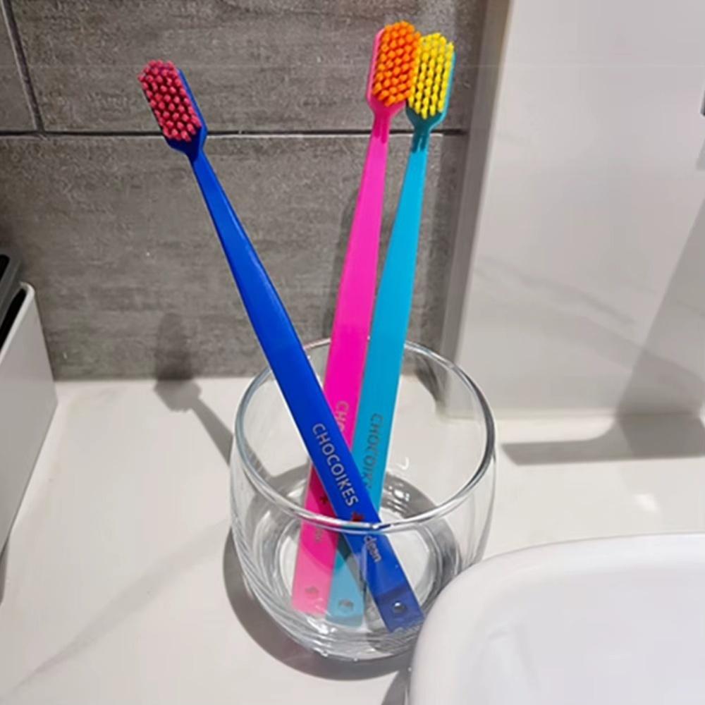 5pcs Ultra Soft Toothbrush Set Colored Men Women Adult Household Toothbrush Oral Hygiene For Sensitive Gum for Travel and Hotels