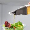 1 bottiglia di olio d'oliva quadrata da 500 ml, dispenser per olio da cucina, dispenser automatico per aceto, dispenser per salsa di soia a prova di perdite