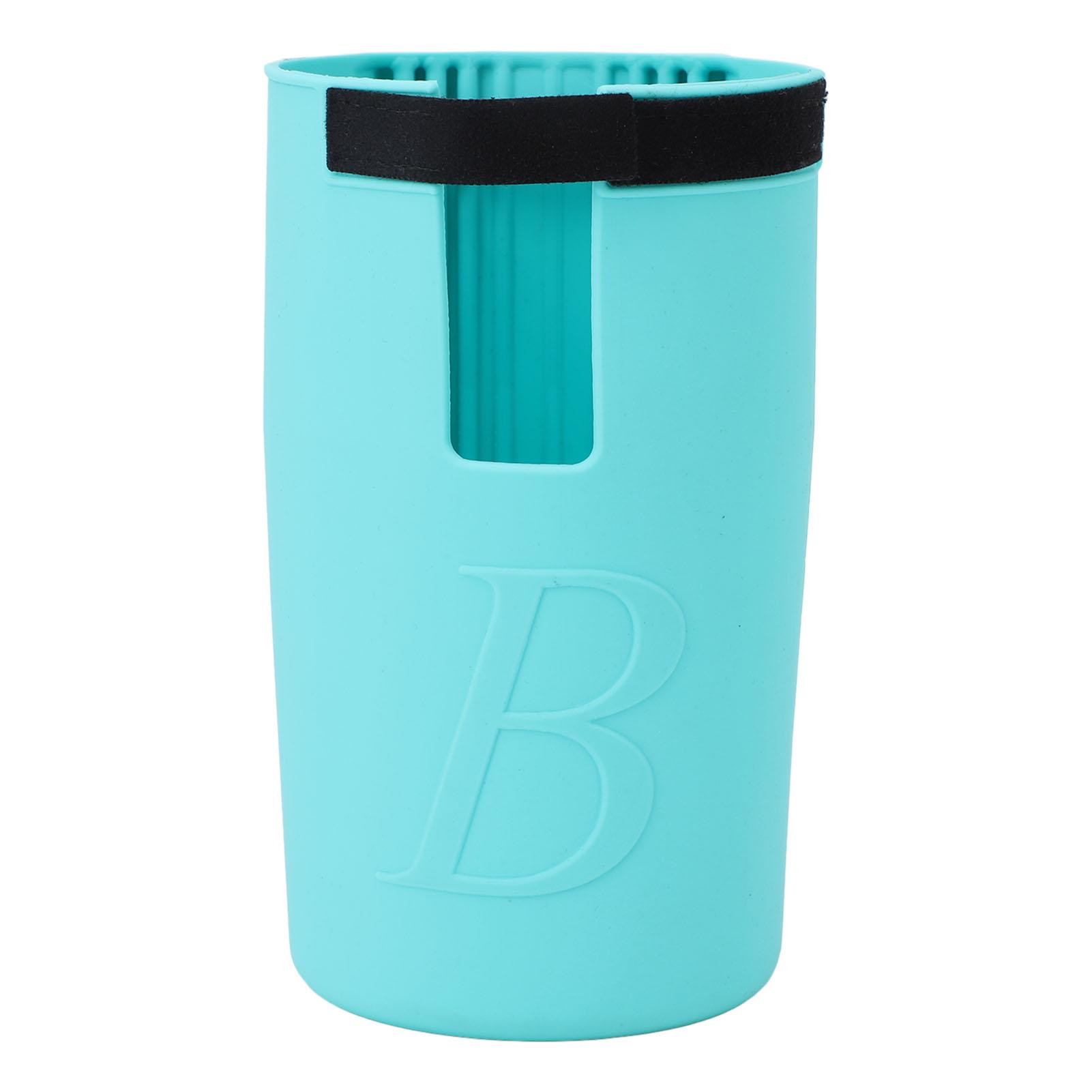 

Beach Bag Drink Holder Silicone Adjustable Beach Bag Cup Water Bottle Holder Attachment for All Beac Mint Green