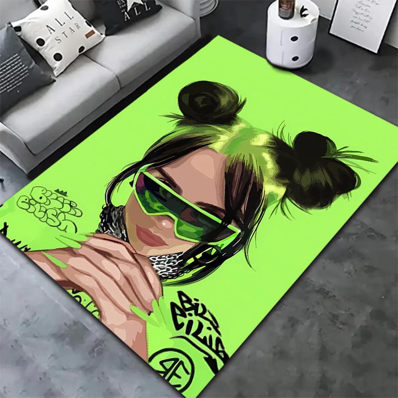 Billie Eilish Carpet Rug For Living Room Bedroom Home Sofa Decoration Kids Play Nonslip Floor Mat