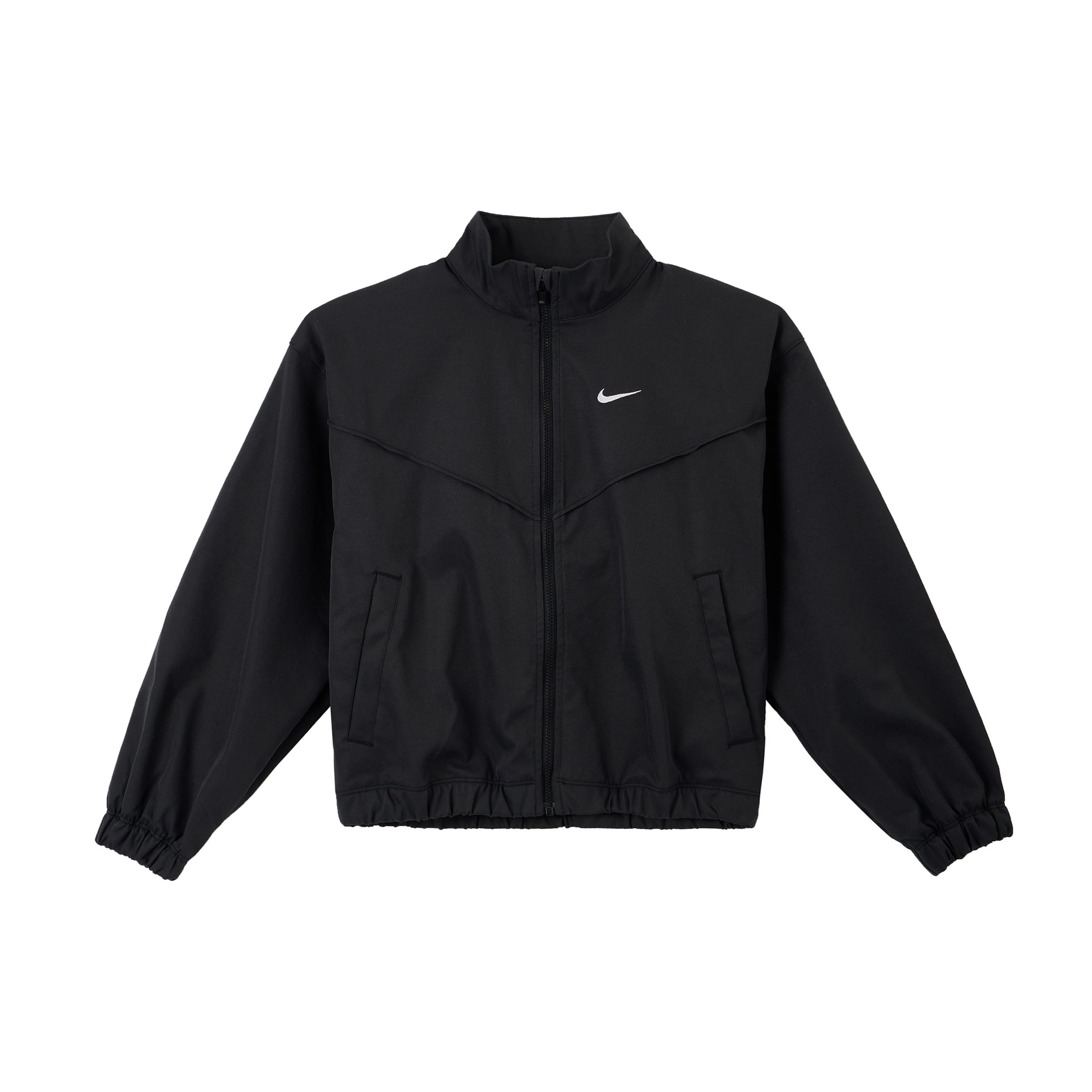 

Nike Comfortable Soft Solid Color Jacket Women Jackets Black FZ5557-010 M