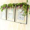 Simulation Wisteria Flower Fake Flower Rattan Ceiling Flower String Vine Hanging Flower Decorative Flower Plastic Plant Conditioning Pipe Cover