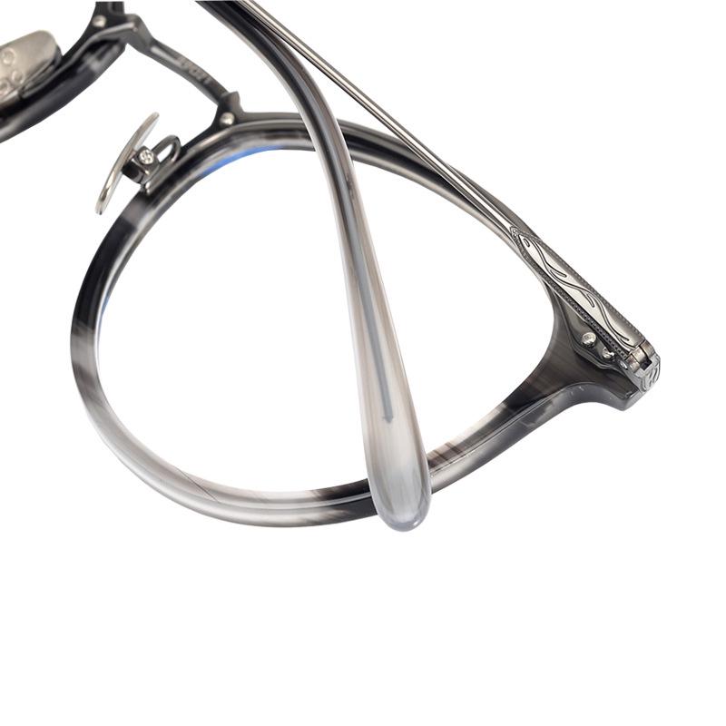 Unisex Korean Style Round Pure Titanium Myopia Glasses Frame – Transparent Optical Frame
