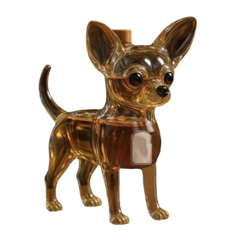 Elephant Little Dog Whiskey Bottle Animal Shape Design Transparent Glass Wine Bottle Beauty Enhancing Glass Decanter Bottle