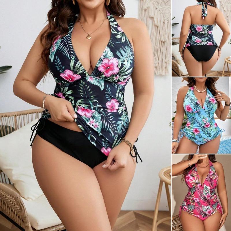 Plus Size Women High Waist Bikini Swimsuits, Women's Swimwear & Clothing