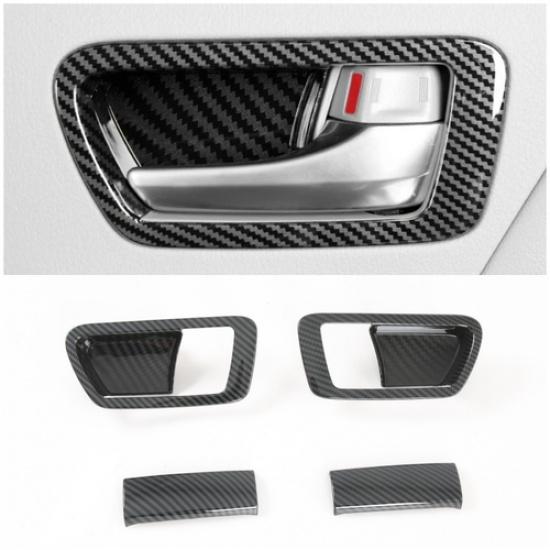 Carbon Fiber Inner Door Handle Bowl Frame Cover Trim For 2015- Toyota Sienna