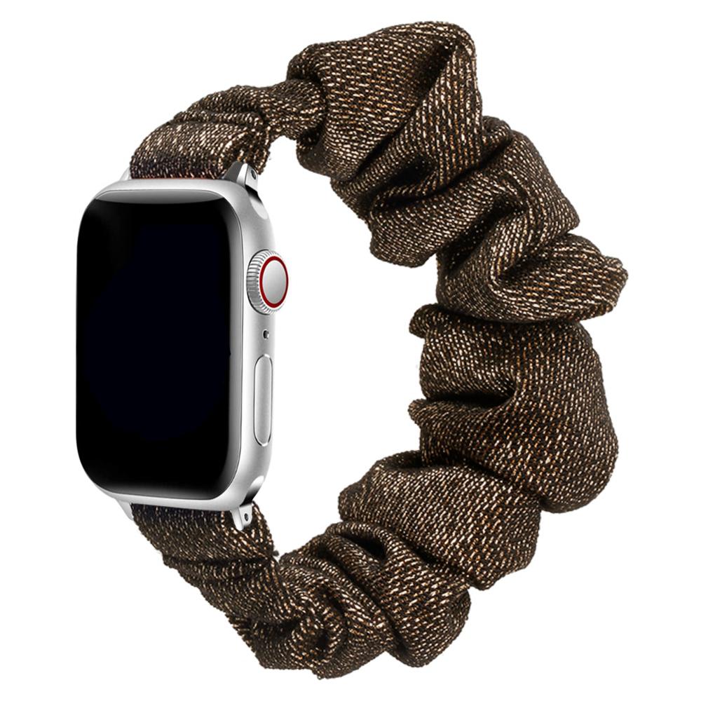 Scrunchie-Armband für Apple Watch Armband 44mm 40mm 41mm 45mm 38 42mm 49mm Elastisches Nylon-Armband iWatch Serie 3 6 se 7 8 9 ultra 2