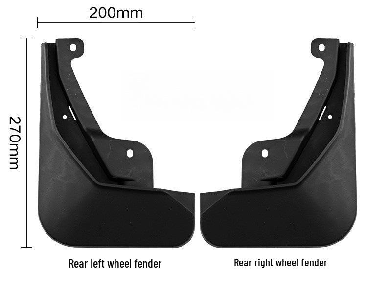 BMW 5 Series G60/G68 2024 Tire Mud Flaps - Foreign Trade Soft Flaps