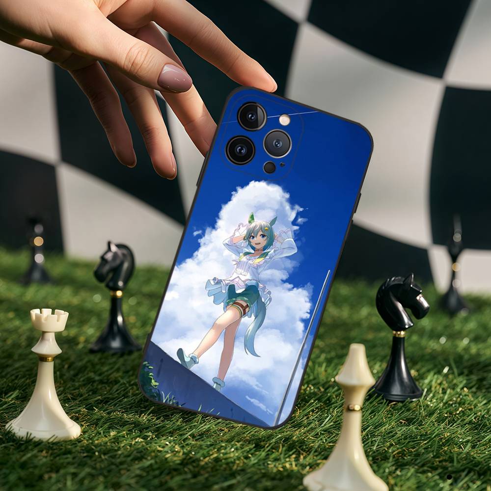 

Pretty D-Derby Uma Musume Case For IPhone 17 16 Pro Max 15 14 13 12 11 Plus 16E 17 Black Tpu Cover iPhone 13pro max