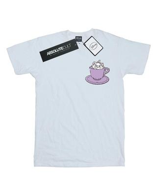 Womens/Ladies Aristocats Marie In Cup Breast Print Cotton Boyfriend T-Shirt