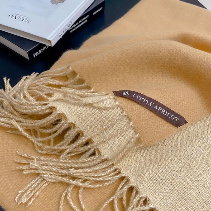 Double-sided Good Quality Solid Color Scarf Women's Winter Versatile Simple Long Shawl Earth Color Scarf