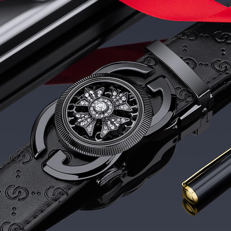 

Paul Belt Men s Genuine Leather High-End Belt Light Man Personality Pants Belt Men 130cm