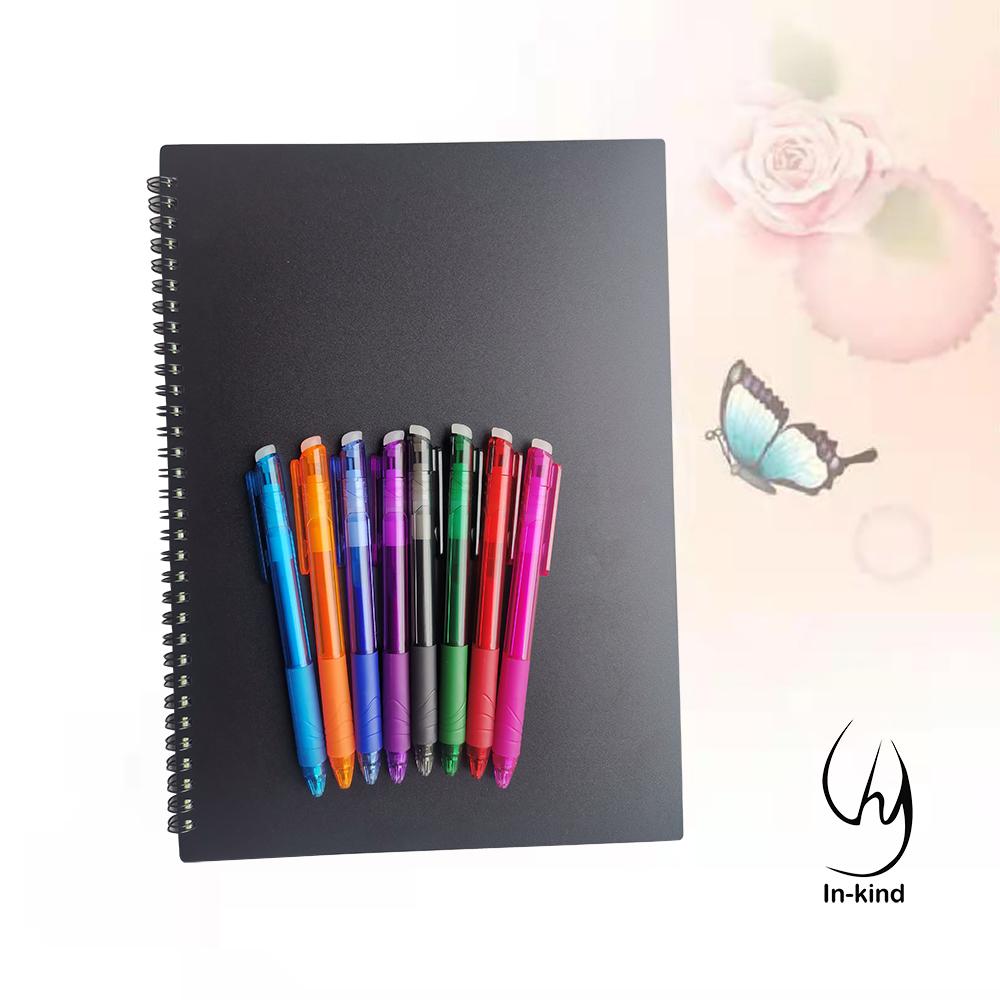 A4 Erase Smart Recycled Notebook Alili Rocketbook Smart Reusable Notebook with Scan (Black,A4&A4) чёрный
