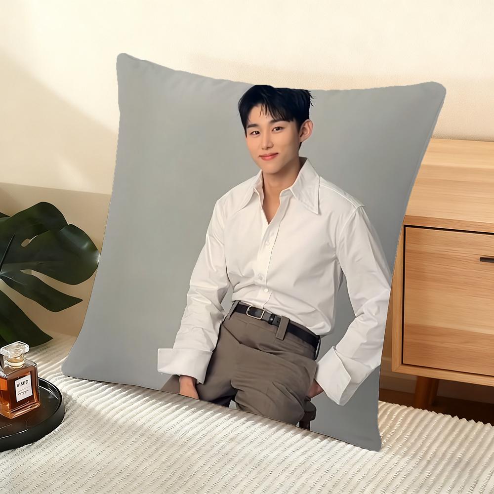 Seo Bumjune Actor Cushion Cover Silky Short Plush Home Sofa Cushion Cover - Invisible Zipper Home Decoration