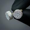 New Elegant Design Square Zircon Temperament Earrings, New High-End, Dazzling, Luxurious And Exquisite Accessories