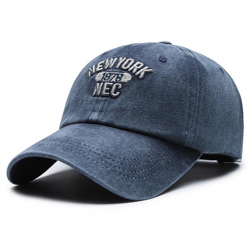 Spring and Autumn New Patch Embroidery Three-dimensional Alphabet Baseball Cap Men and Women Washed Faded Old Shade Cap