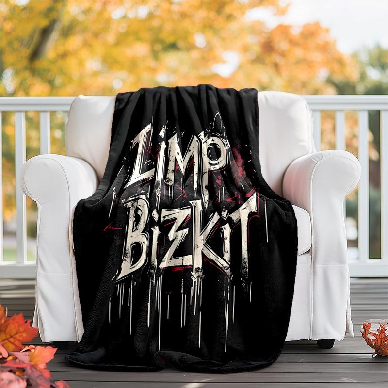 Limp Bizkit Flannel Blanket Soft All-Season Throw, Design for Camping, Car Travel, Hiking Sofa, Bed, Office Perfect Gift for Parties