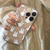 Miffy Rabbit & Bear Transparent Cartoon Case for Apple XS/13Pro/14/15/16/17 Pro Max