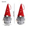 2 Pcs DIY Plush Gnomes Small Gnomes Figurine Nordic Christmas Faceless Rudolph  Xmas Decor