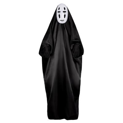 Japanese Anime No Face Man Cosplay Costume Unisex Halloween Carnival Party Adult Clothing Including Ghost Mask Gloves Costume
