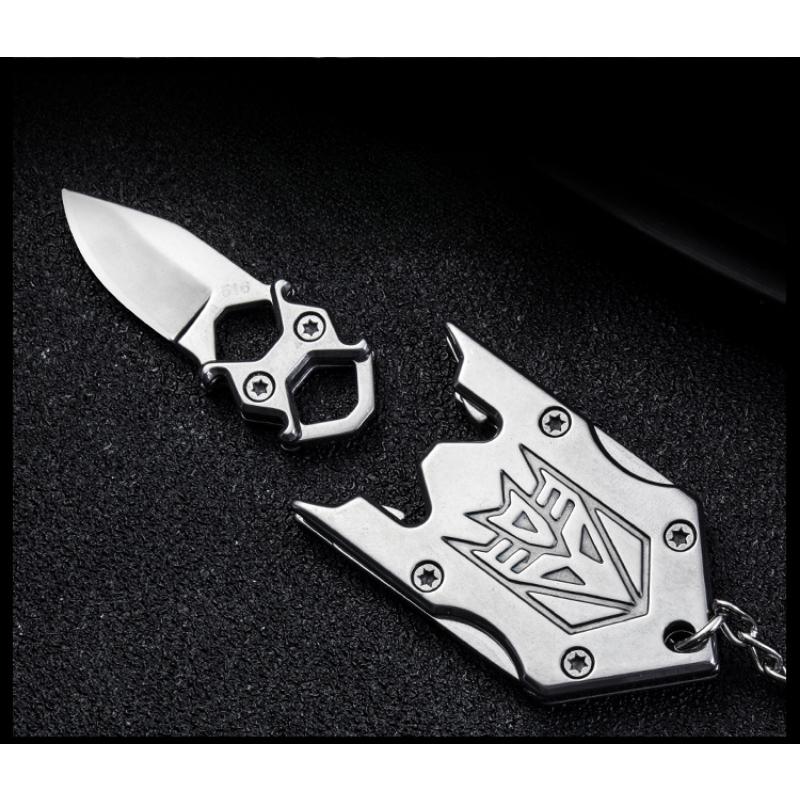Mini Knife Transformers Small Knife Keychain Folding Knife Multifunctional Express Knife Outdoor Portable Combination Knife