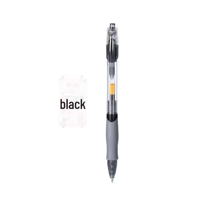 High-Capacity 0.5mm Gel Pen Set for Exams - Black & Red