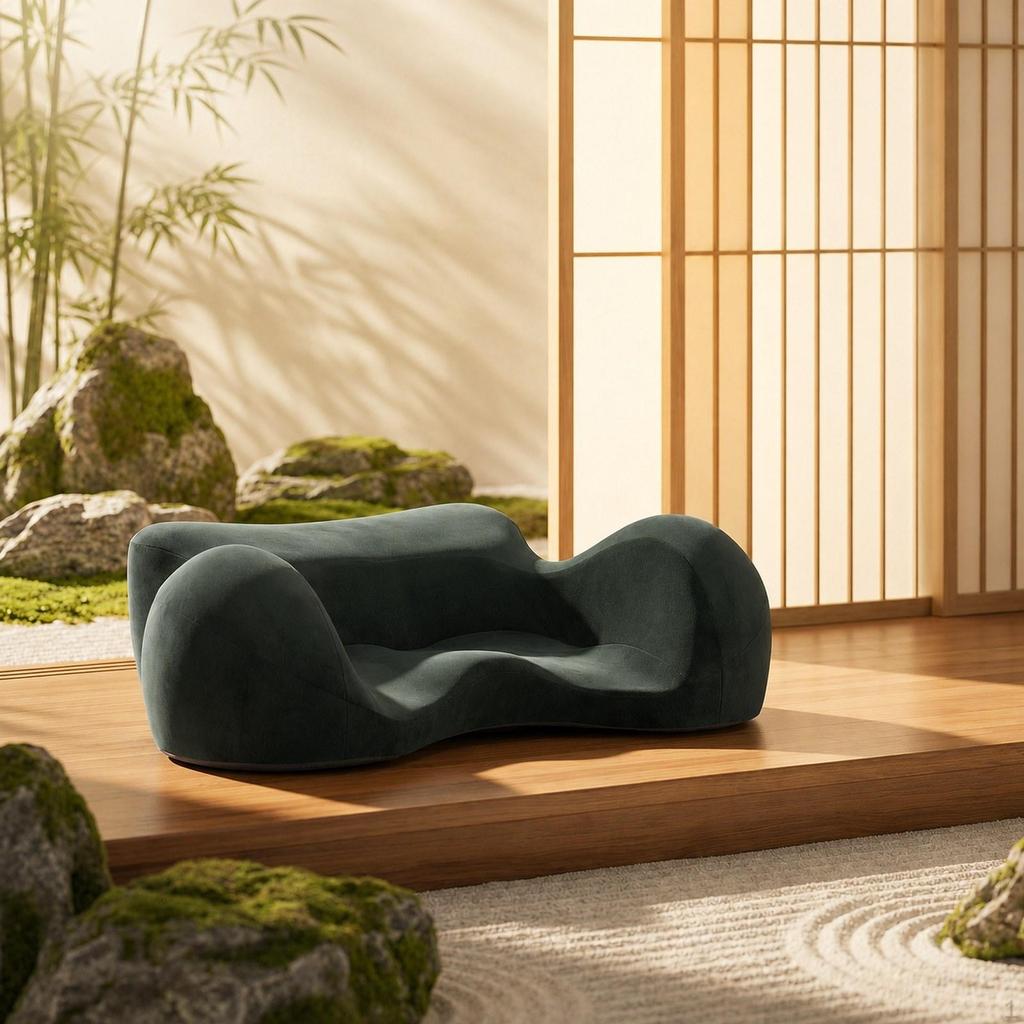 Ergonomisches Meditationskissen mit rutschfester Unterseite Abnehmbarer Samtbezug Atmungsaktiver Memory-Schaum