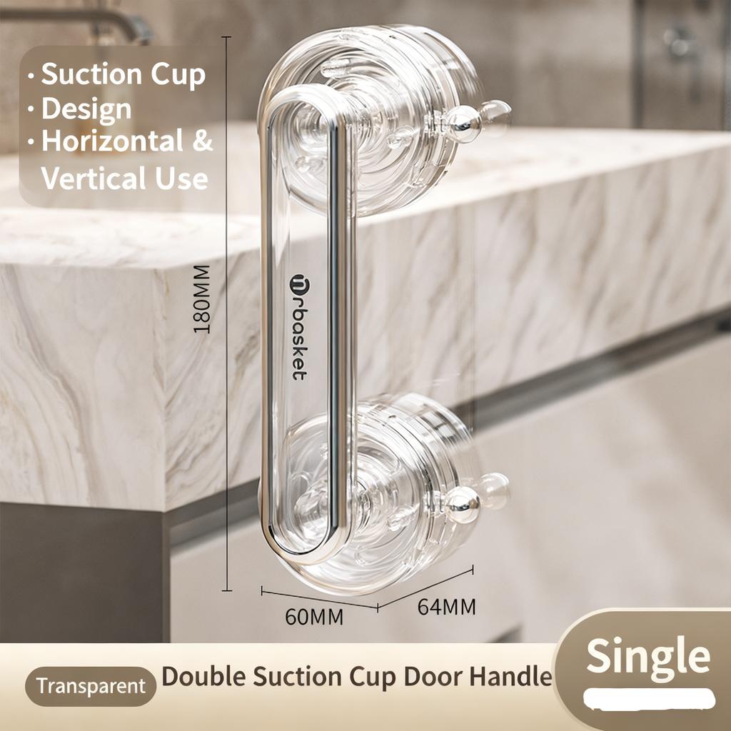 Maniglia per Porta Scorrevoli Antiscivolo Maniglia per Porta con Ventosa Impermeabile Maniglia per Porta del Bagno Maniglia Rimovibile per Porta dell'Armadio