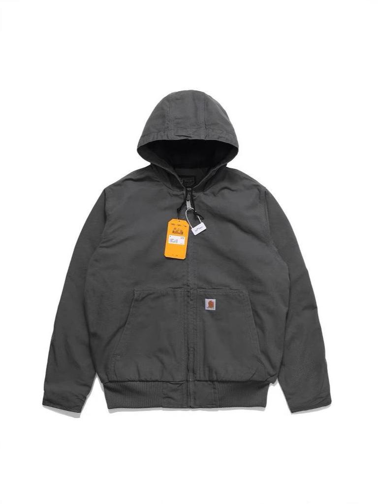 American Style Retro Thickened Canvas Hooded Jacket