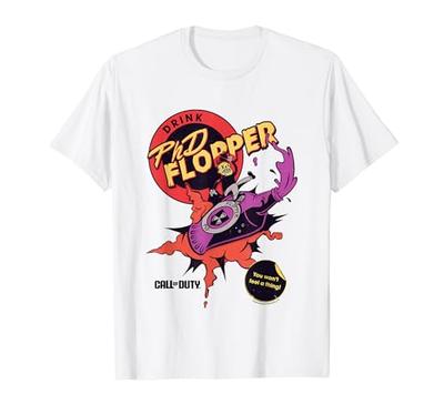 Call Of Duty Drink PhD Flopper You Won't Feel A Thing! Logo T-shirt