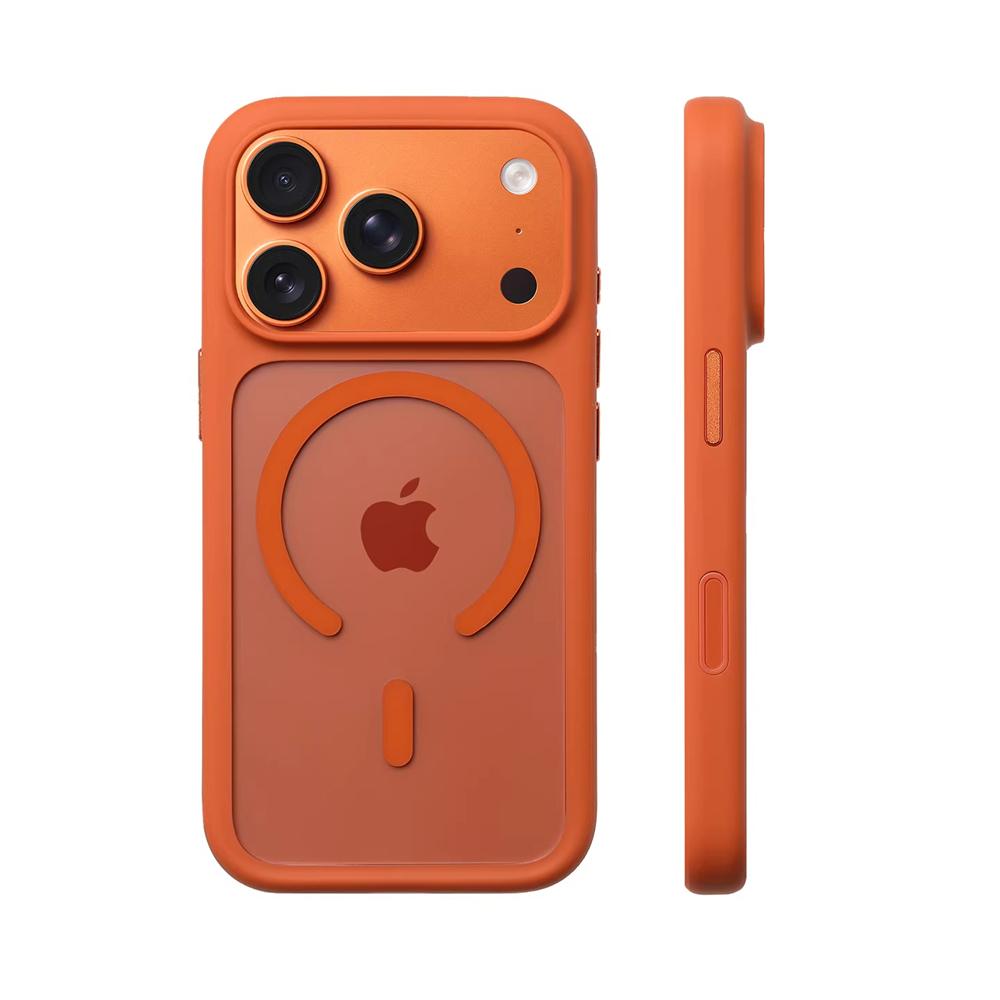Luxus Transparent Magnetischer Bumper Case Für iPhone 17 16 Pro Max Für Magsafe Kabelloses Laden Stoßfest Klare Harte Rückseite
