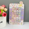 Children's Wearable Custom Nail Stickers - Cute European & American Jelly Glue Fingernail Tips