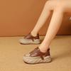 Mode Herfst Dikkere Zool Sportschoenen voor Dames 2025 Mode Platform Verhoging Sneakers Dames Veters Casual Stijl Gevulkaniseerde Schoenen