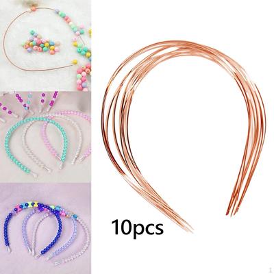 10 Pezzi Base Cerchietto Vuota Telaio in Filo Fai da Te Cerchietto per Capelli Cerchio Metallico per Capelli Accessorio per Capelli per Fiocchi Perline