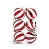 6Pcs 6cm Plastic Christmas Ball Painted Festive Atmosphere Hanging Xmas Tree Decor Ball Set