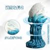 Anal Suction 8cm X 19cm TaRiss's Plug, Textured, Cup, Silicone, White, Blue,