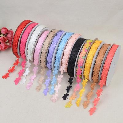 Polyester Butterfly Ultrasonic Embossed Ribbon for DIY Gift Packaging & Clothing Accessories