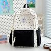 Schoolbag Japanese ins Small fresh and sweet schoolbag Fashion versatile Middle school student backpack Large capacity lightweight backpack