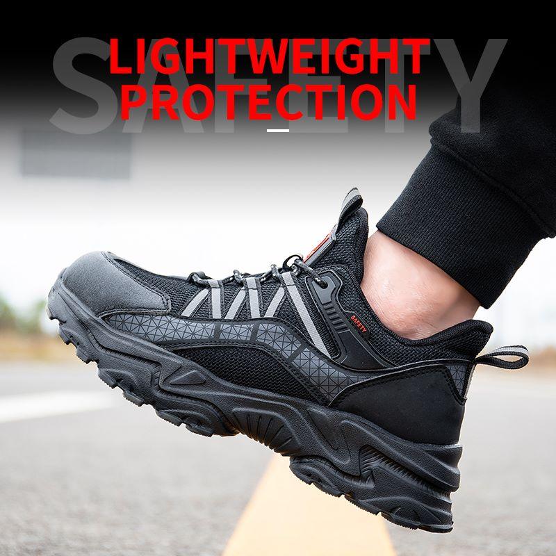 Neue Sicherheitsschuhe für Herren, durchstichsichere Arbeitsstiefel mit Stahlkappe, leichte und atmungsaktive Arbeitsschuhe, unzerstörbare Arbeitsschuhe für Herren