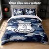 Everton Football Design Bed Bedding Set 1 Duvet Cover + 2 Pillowcases Soft Breathable Household Bed Linens