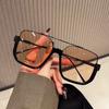New Vintage Oversized Square Sunglasses Fashion Men Women Shades Eyewear Trendy Ins Popular Brand Design Glasses UV400 Sun Glass