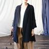 Johnature Women Vintage Shirts Tops Solid Color Pockets Soft Autumn Blouses Long Sleeve V-Neck Shirts