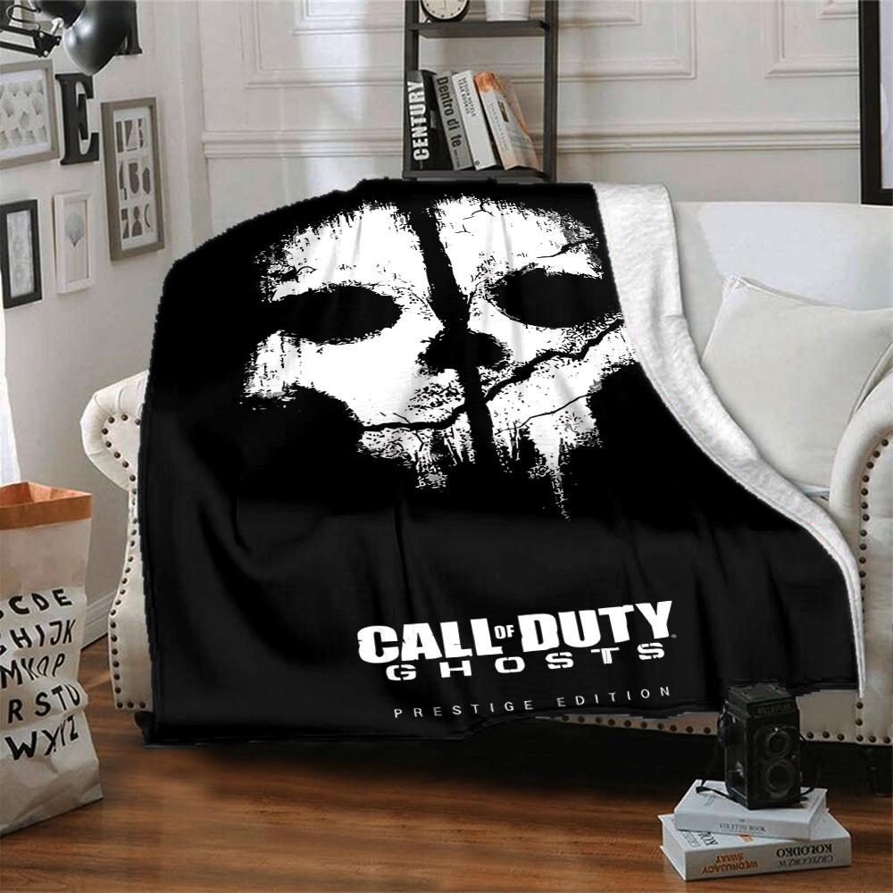 1pc Call of Duty Soft Comfortable Blanket Digital Print, All Season Multipurpose Knit Fabric Bedding, Office, Sofa Home Decor Blanket
